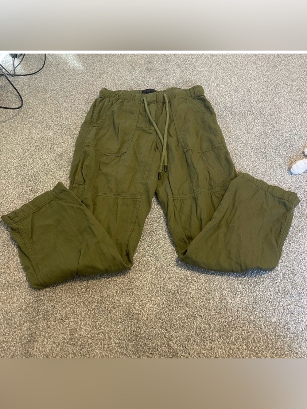Green J Crew 100% Cotton Pants